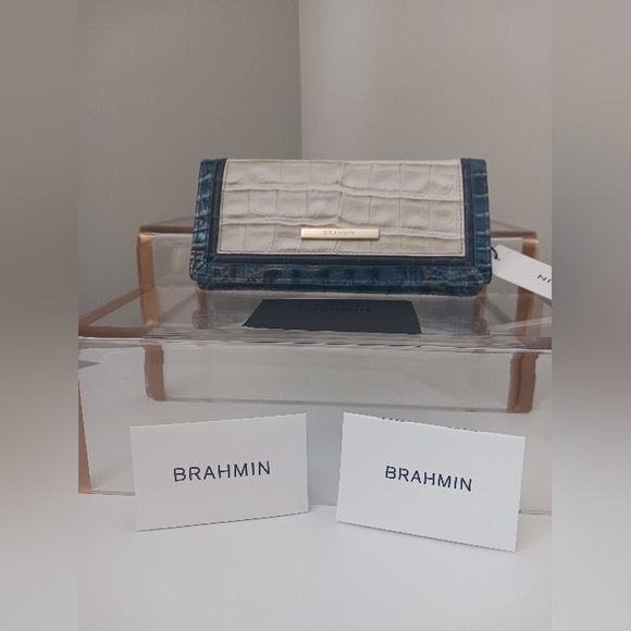 NWT Brahmin - Ady Wallet Mindful Grey Acoustic Wallet - Picture 3 of 10